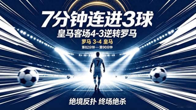 7分钟轰3球！皇马欧冠上演史诗逆转