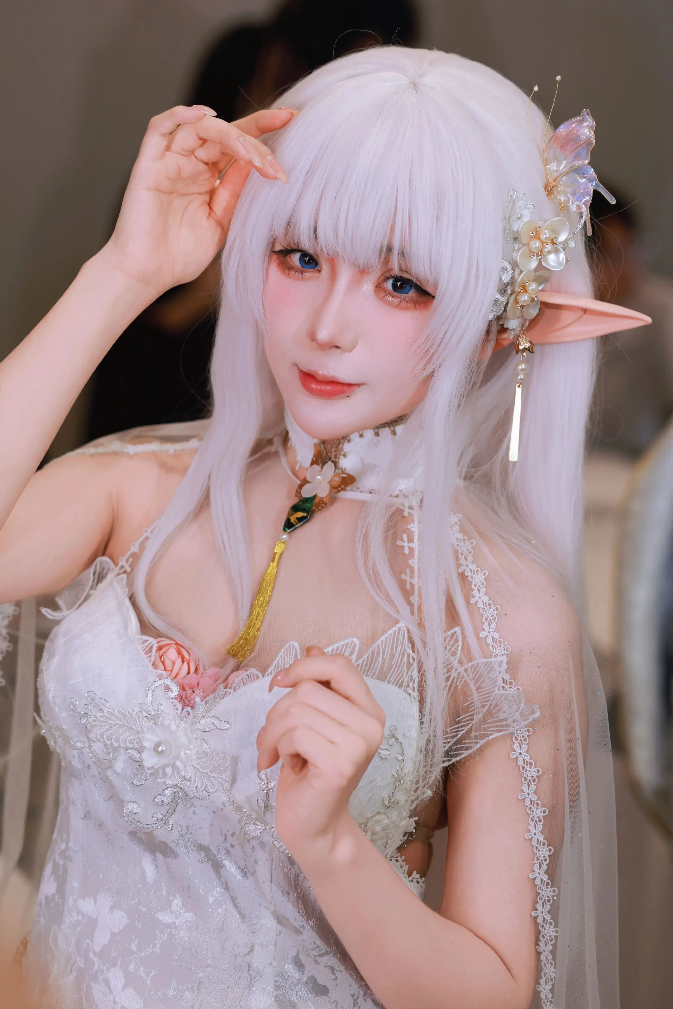 银发精灵嫁纱｜碧蓝航线阿尔比恩cos.
