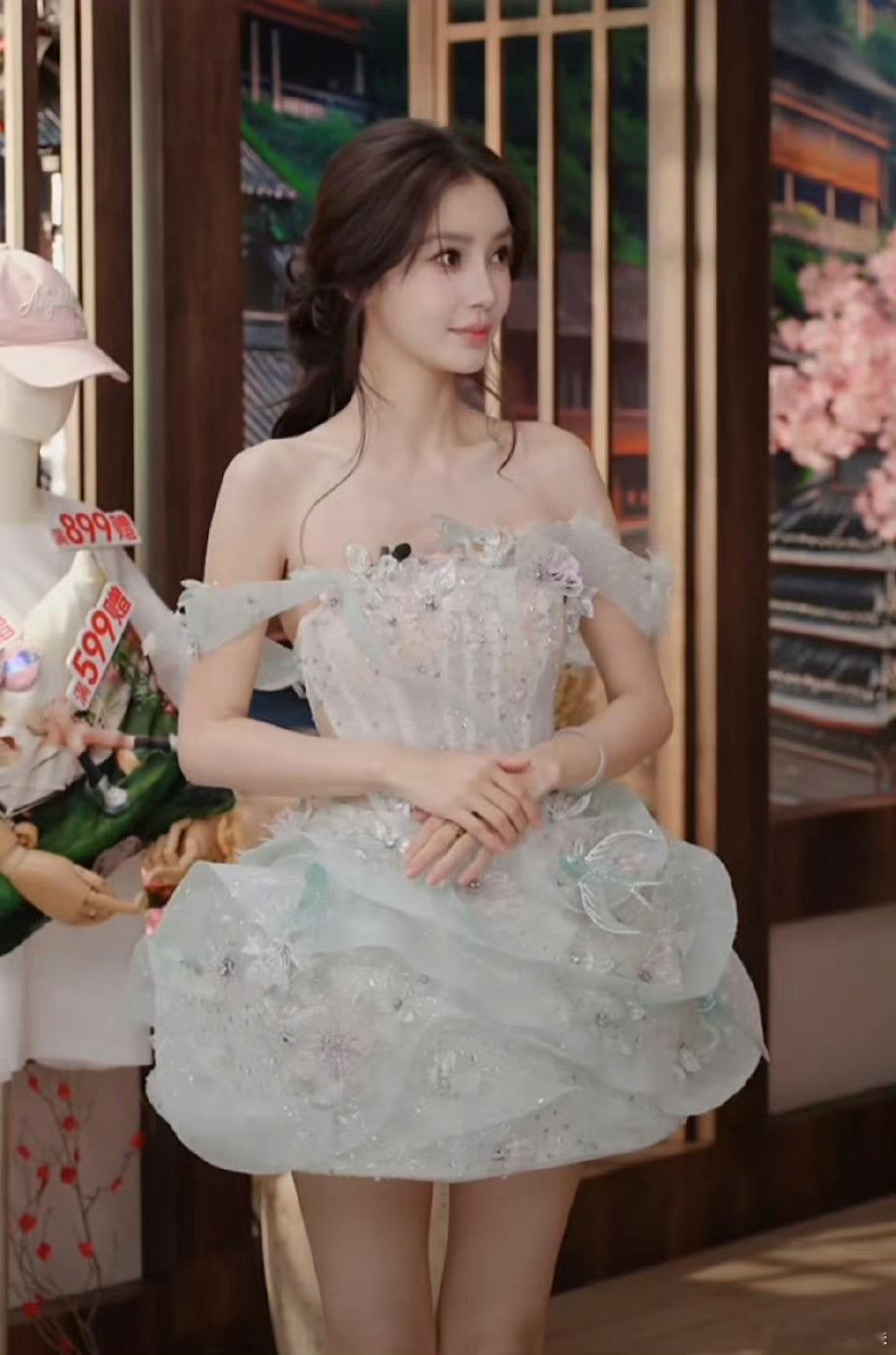 angelababy抹胸短裙angelababy精灵公主短裙angelababy