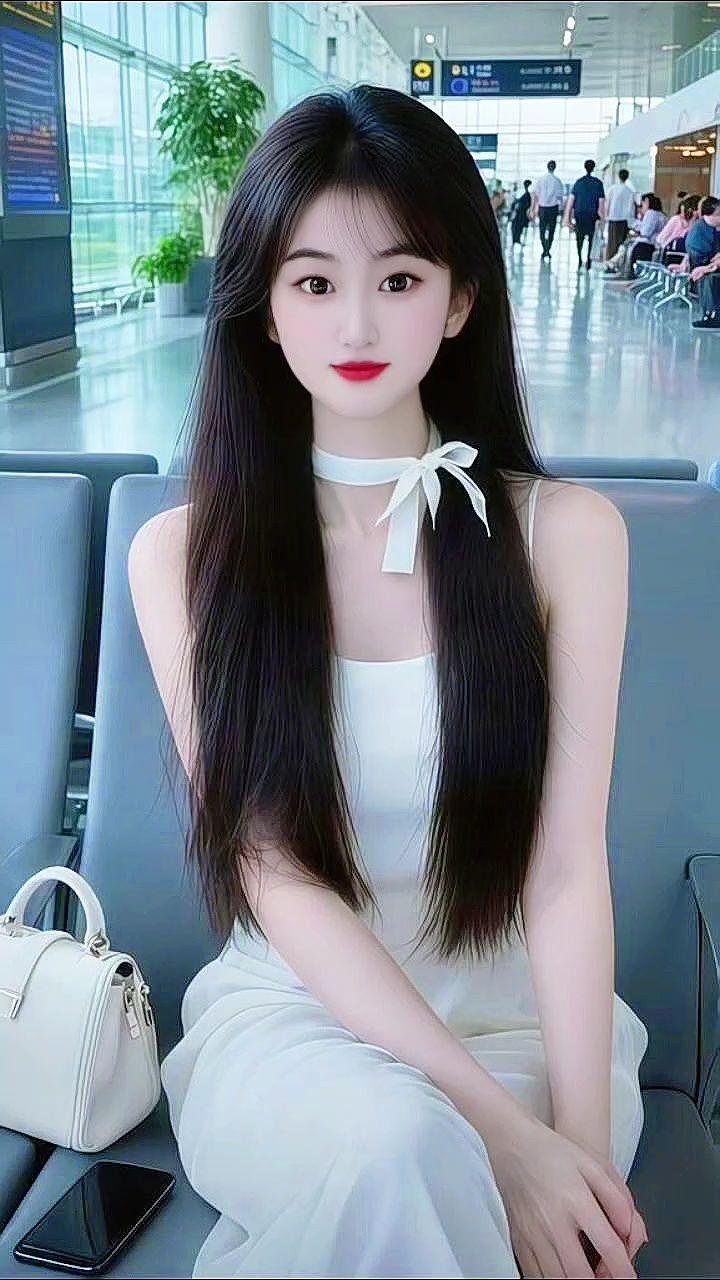 白色连衣裙 清纯甜美 温柔风 优雅气质 甜系女孩