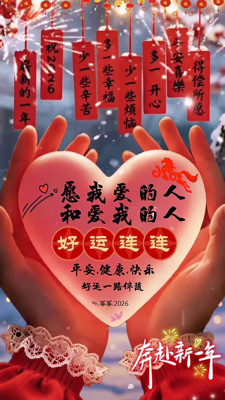 愿我爱的人和爱我好运连连。