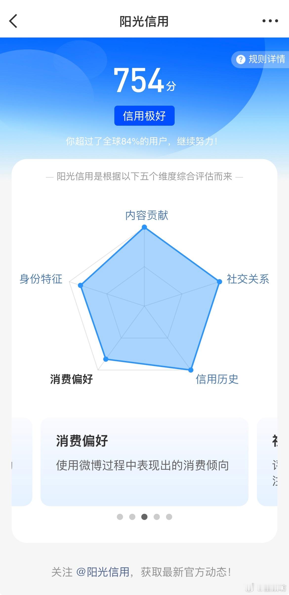 微博阳光信用，是我们在网络世界的“隐形名片”。养信用从来不是一蹴而就：完善身份信