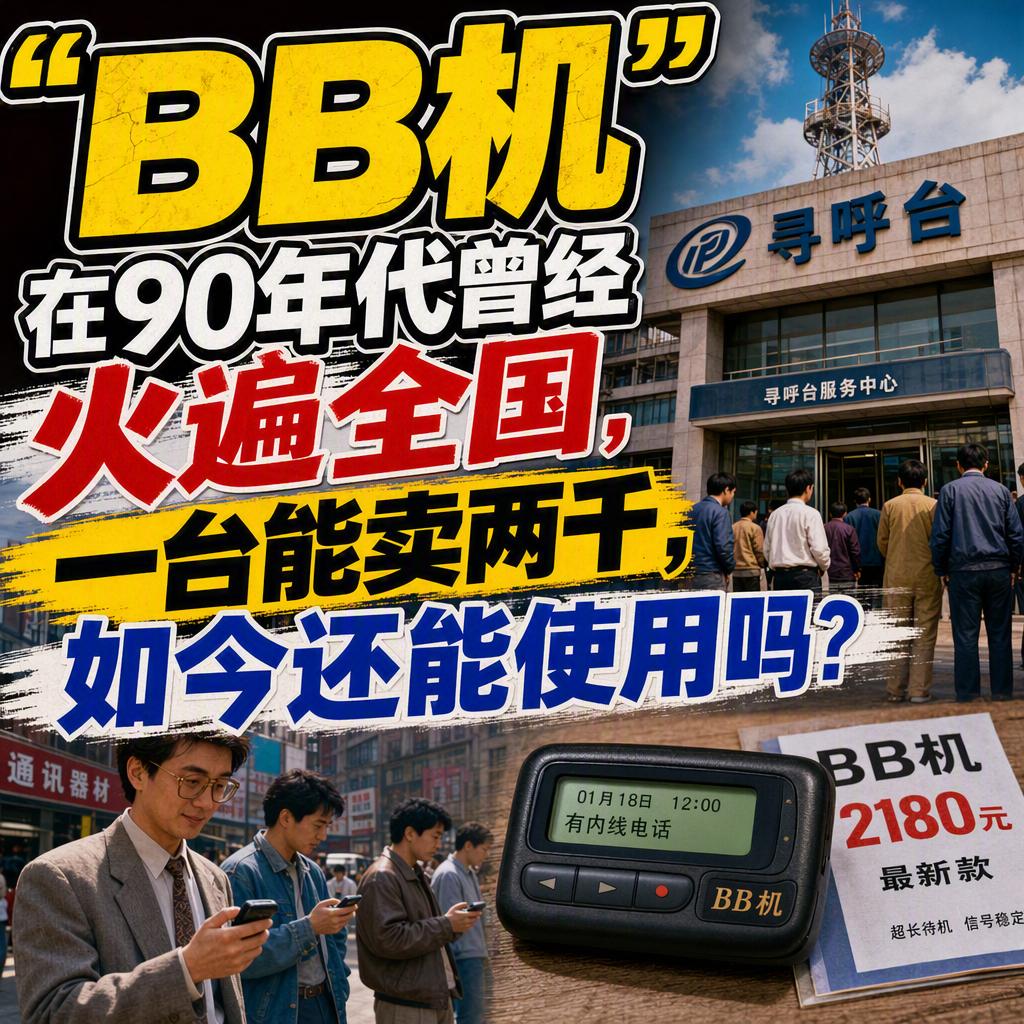 很多人以为BB机现在还能捡起来当个电话用，翻出来充上电，屏幕一亮就以为能收信息了