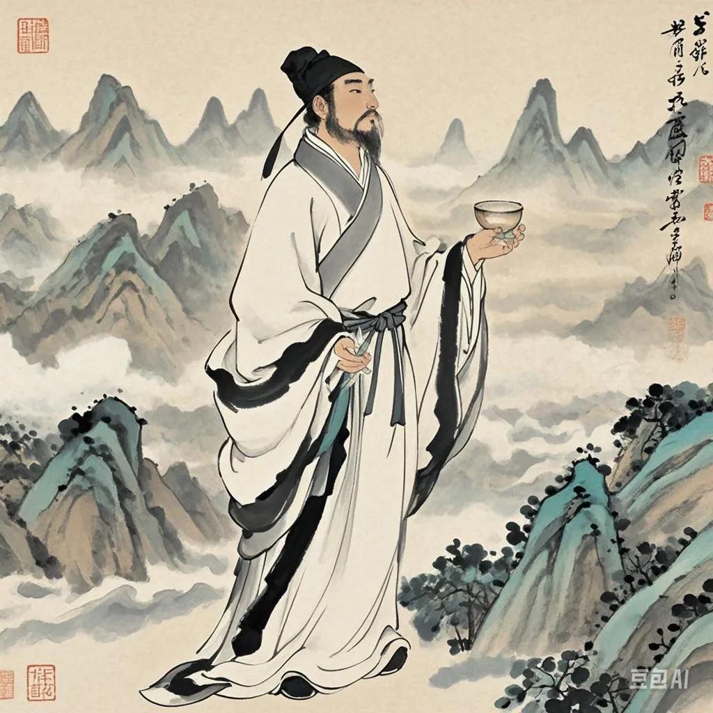 李白
1、大鹏一日同风起，扶摇直上九万里。
2、飞流直下三千尺，疑似银河落几天。