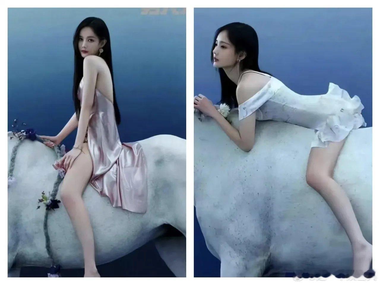 李一桐虽然骑马是假的，但身材是真的好。 