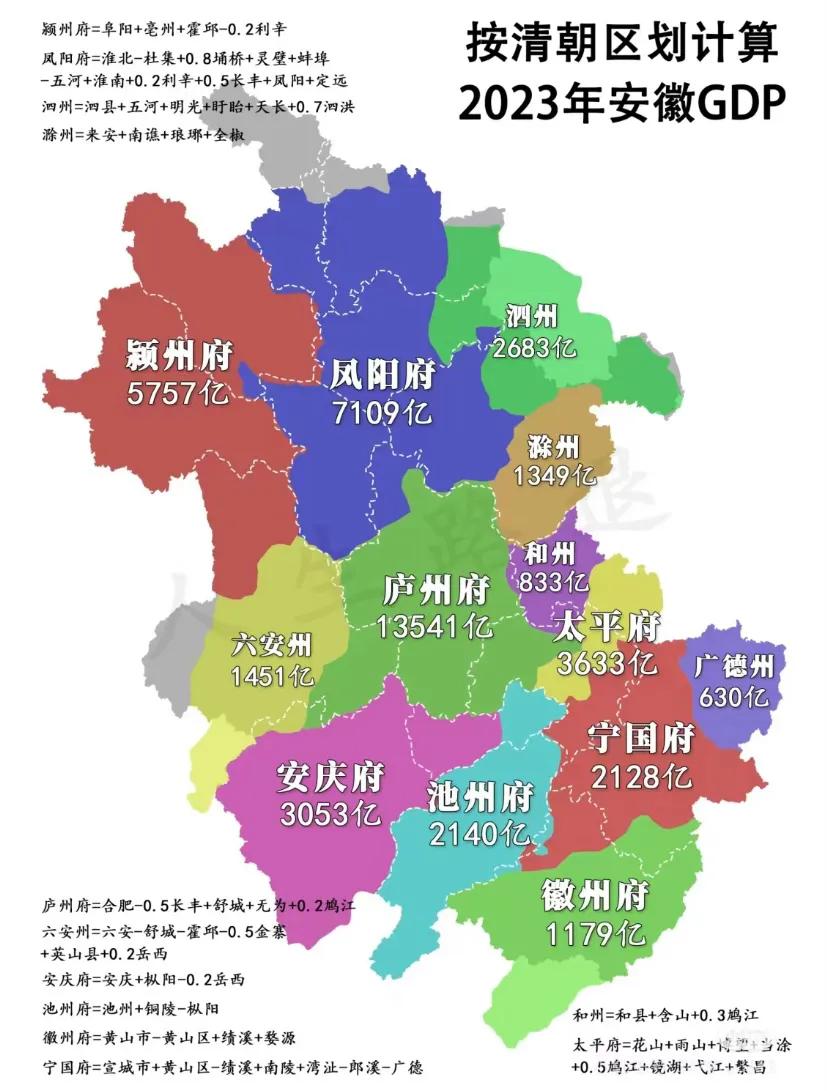 富裕的庐州府
无论古代，还是现代
庐州府，合肥市，都是安徽第一[赞]