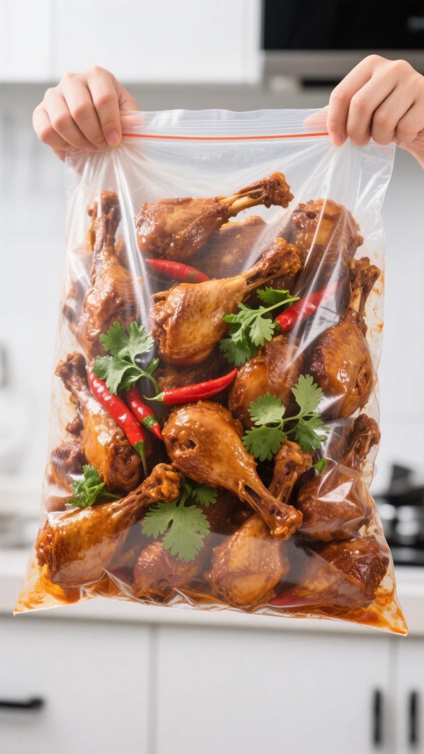 太过瘾了！这个香辣鸭小腿严选优质部位，红棕外皮裹满辛香调料，油润光泽挑...