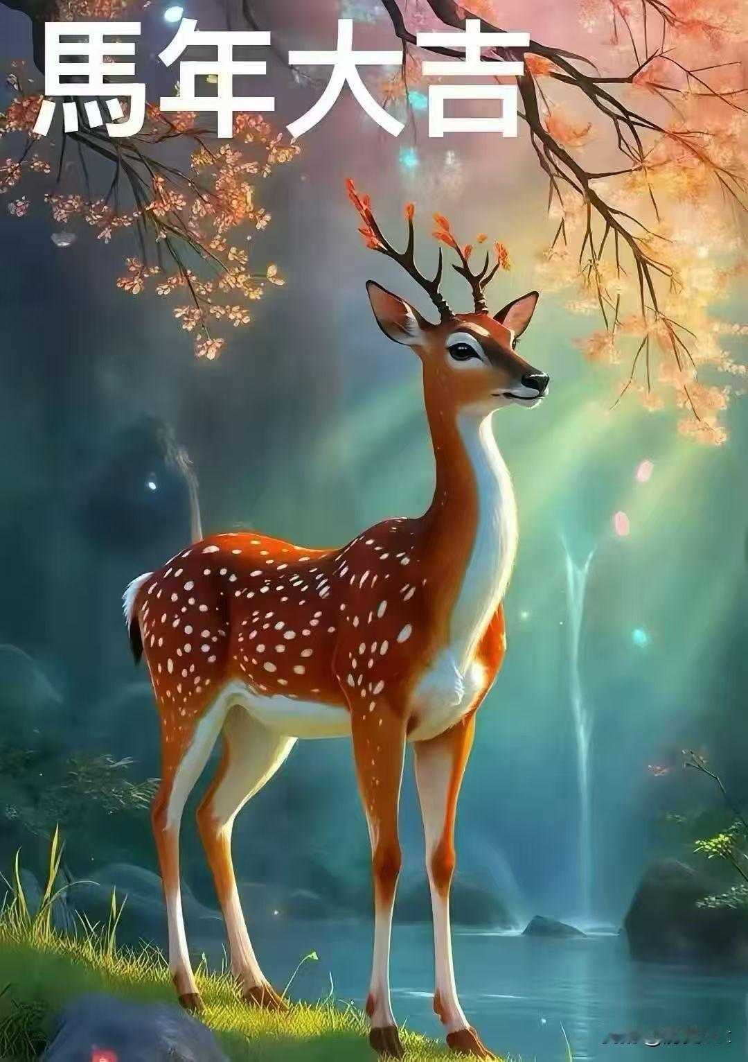 马年到啦，“马年大吉，愿你如鹿一般优雅前行”！

鹿的优雅，是一种不慌不忙的自在