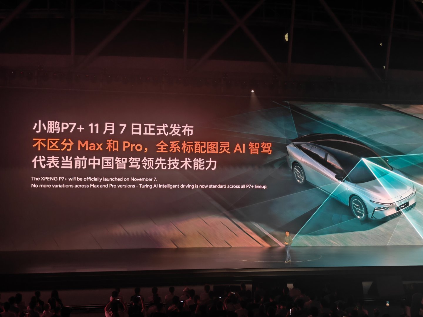 #小鹏AI科技日# 太好了，小鹏P7+全系标配高阶智驾，不区分Pro和Max版[