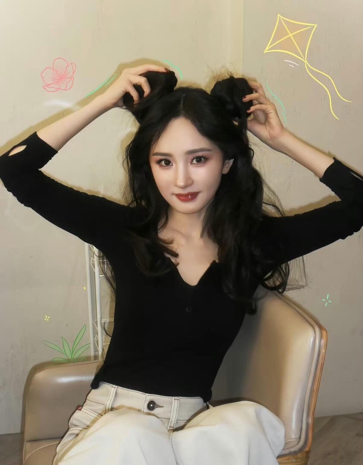 杨幂的这句晚安好梦能听一百遍哇好好看的杨幂宝宝小团子撸一下哈 