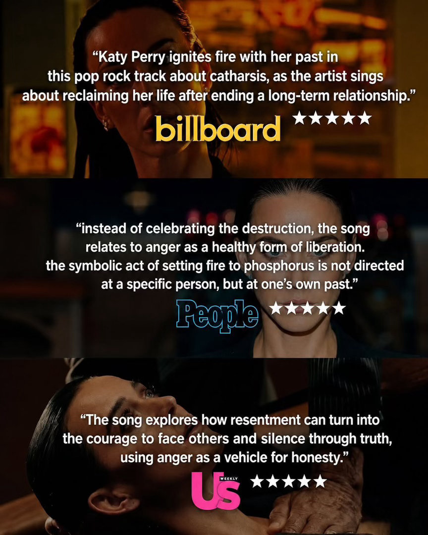 🦂🔥首批评论的赞誉：Katy Perry凭借她的新单曲Watch It Bu
