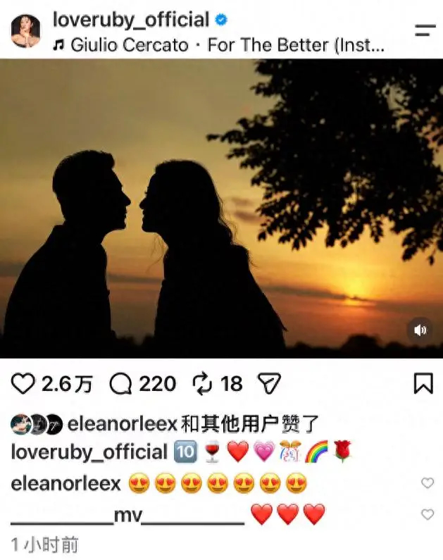 50岁林心如晒照庆结婚十周年！与霍建华夕阳下浪漫对视，太甜蜜了 