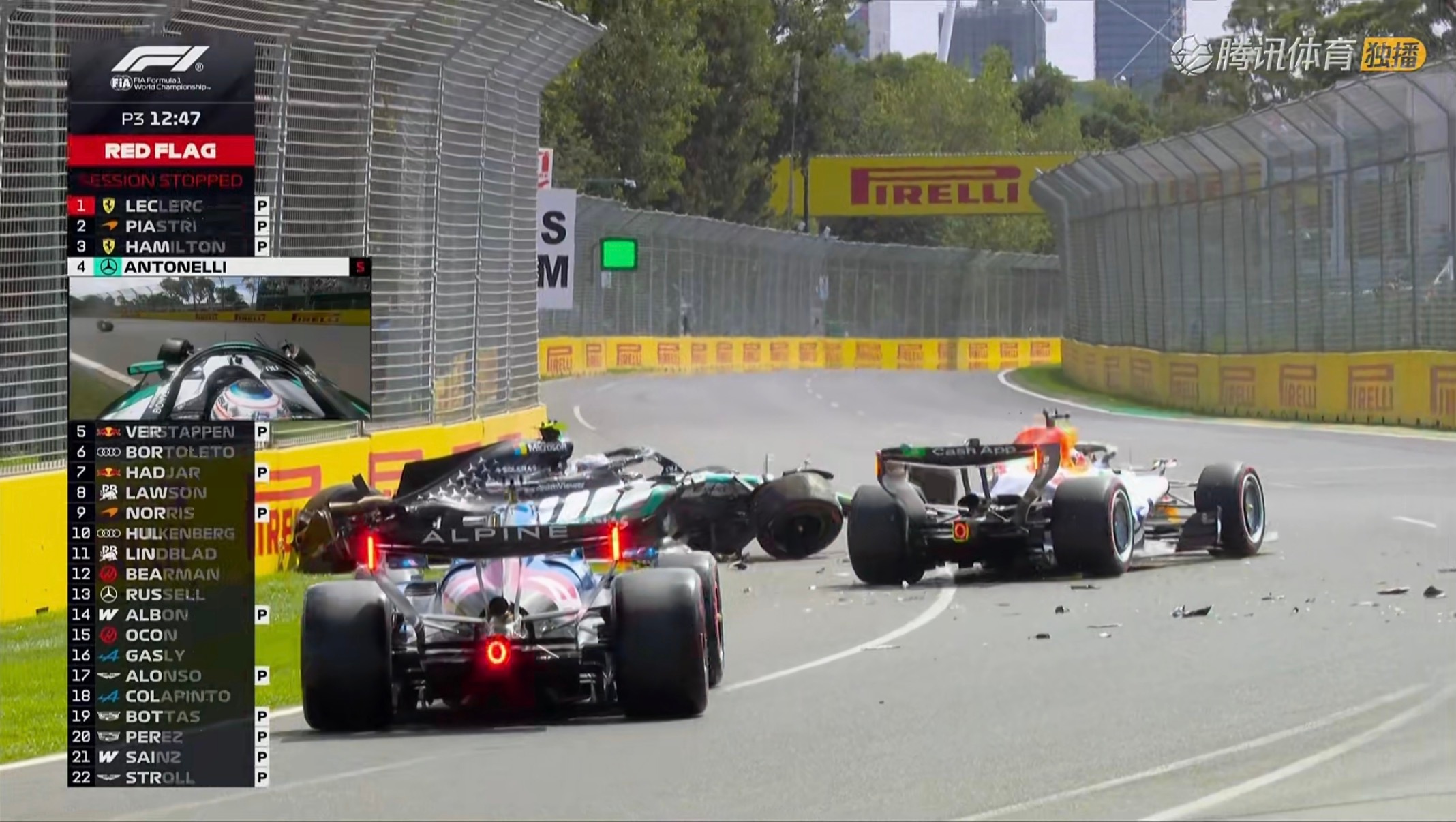 安东内利大撞车！车手平安F12026F1澳大利亚大奖赛