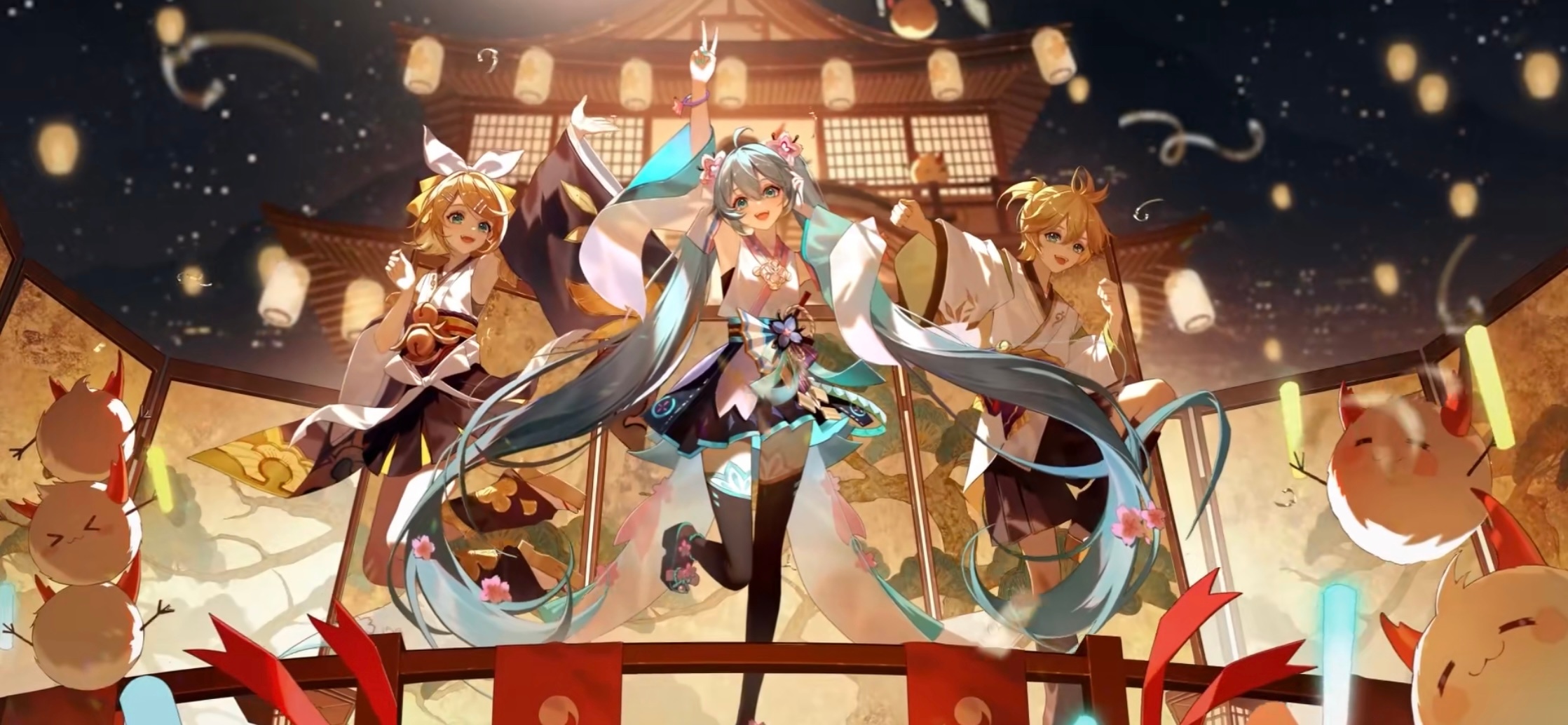 #阴阳师初音未来联动# 我去！初音未来！没想到痒痒鼠偷偷藏了波大的[哇] mik