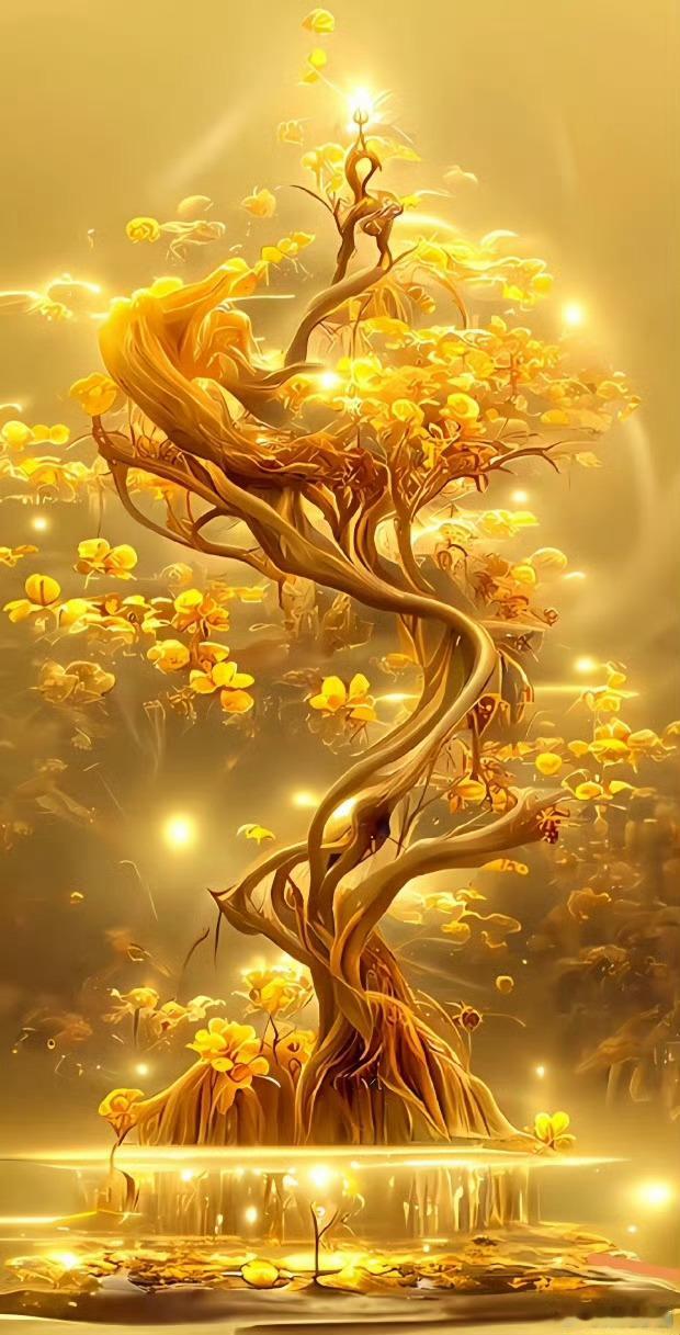 发财树，见者发财。点赞，让这连绵不断的财富流向我们吧。 