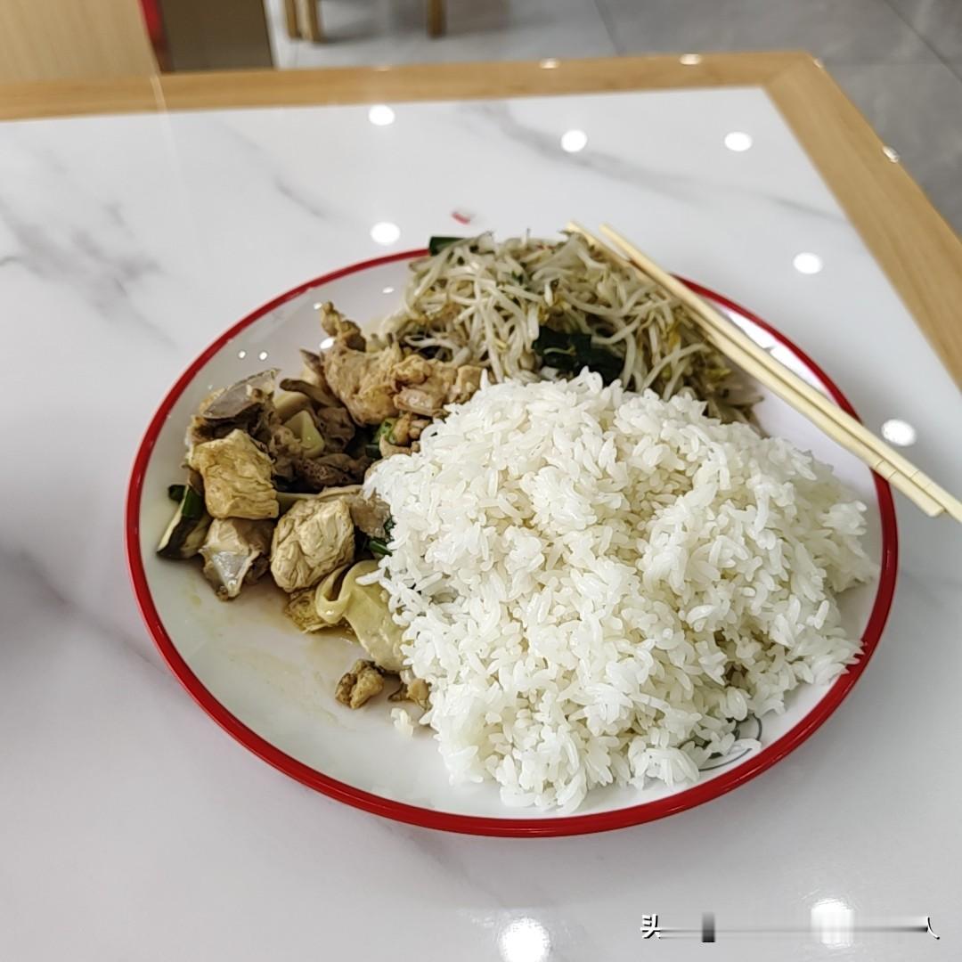 花都这家快餐店可以，打的菜量也不少。中年大叔最近总干活抗包，终于有实力吃的起12