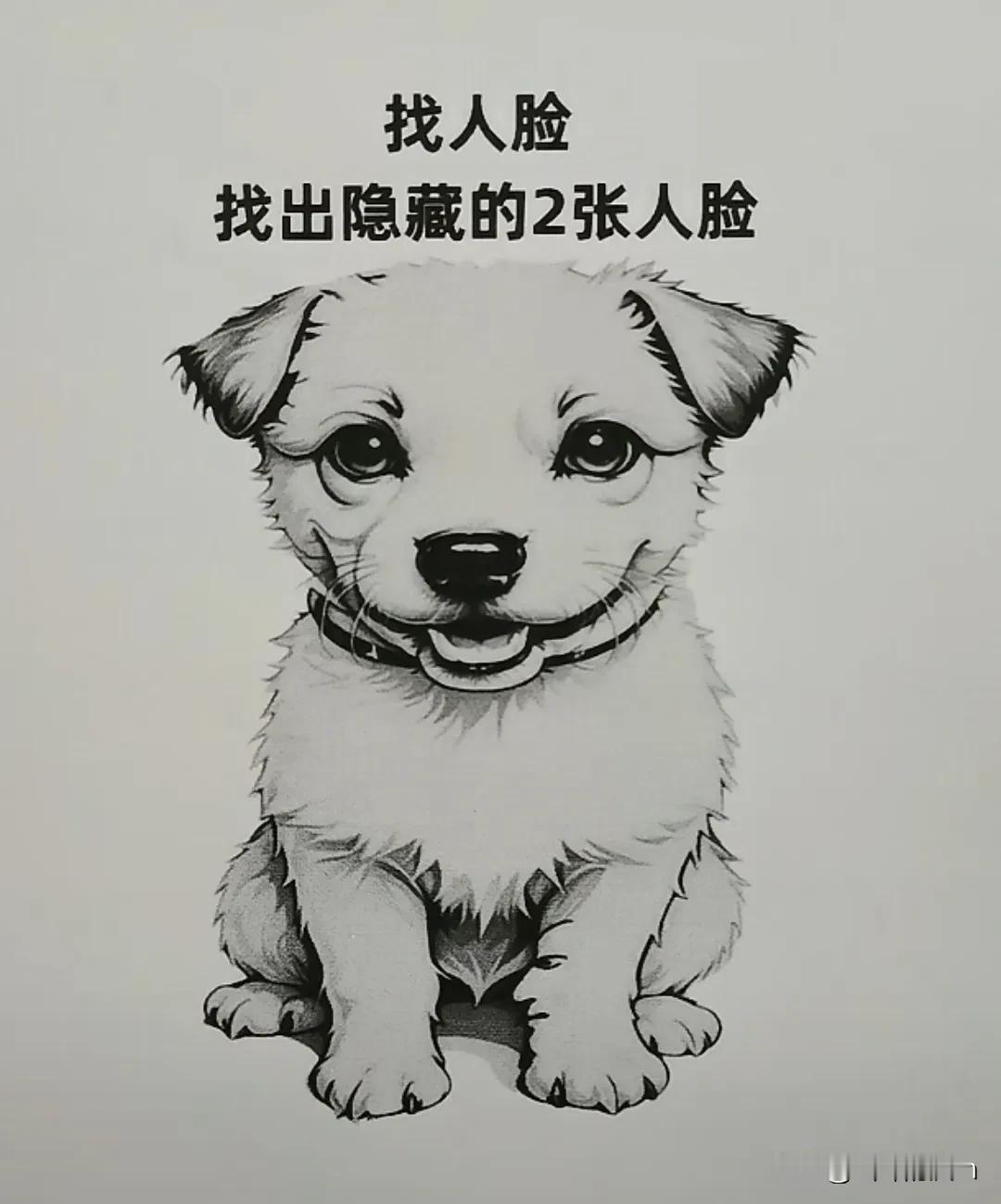 第一张一眼就能看出来，第二张要细心的找，放大了好找#找找看两张脸# #找找隐藏的