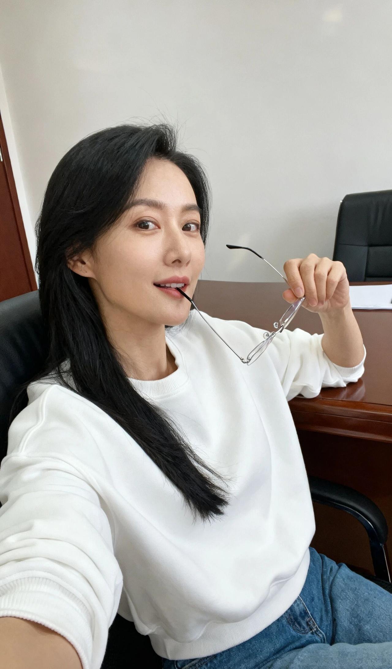 上班就要有个上班样，立整的，干净的，职业装的。