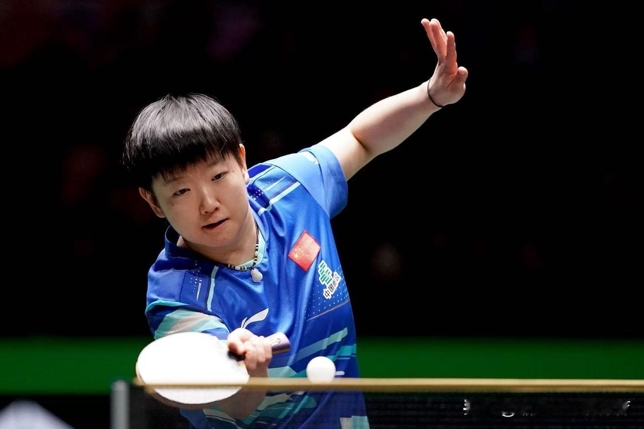 孙颖莎的大格局得到了广大网友的好评。

在国乒与德国队的比赛中，孙颖莎对阵米特兰