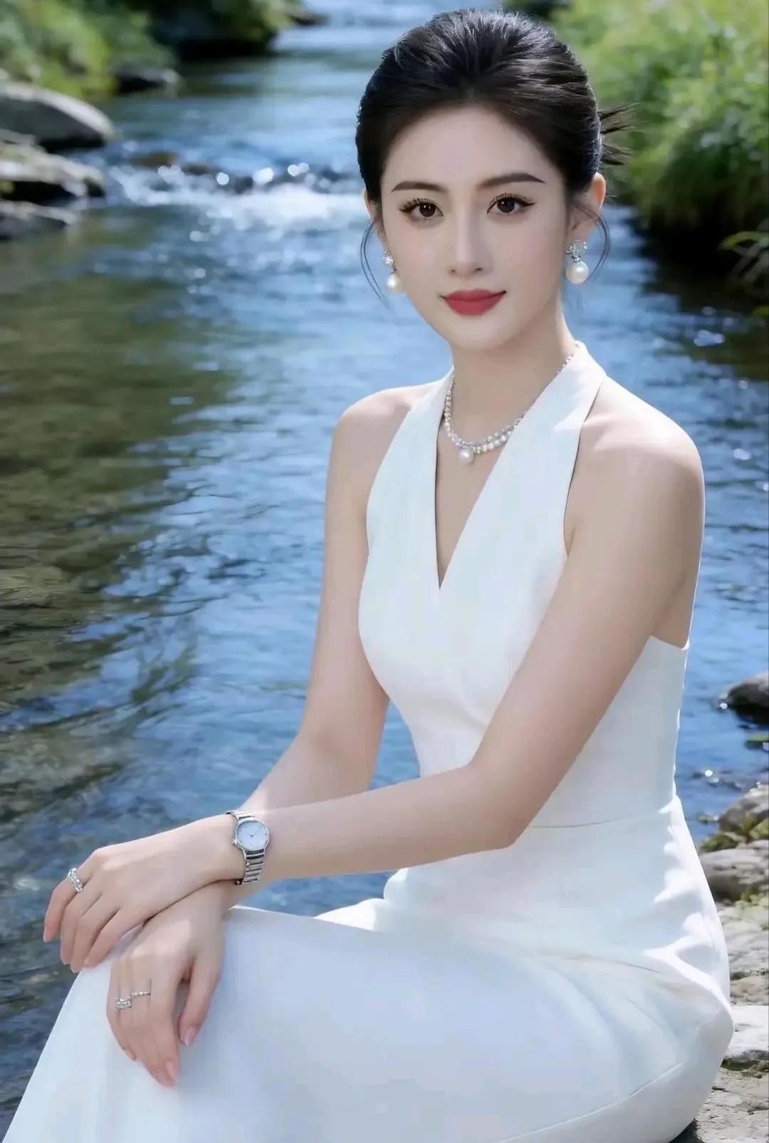 哇，难得一见的绝代佳人！美丽大气，端庄温婉。
优雅大气