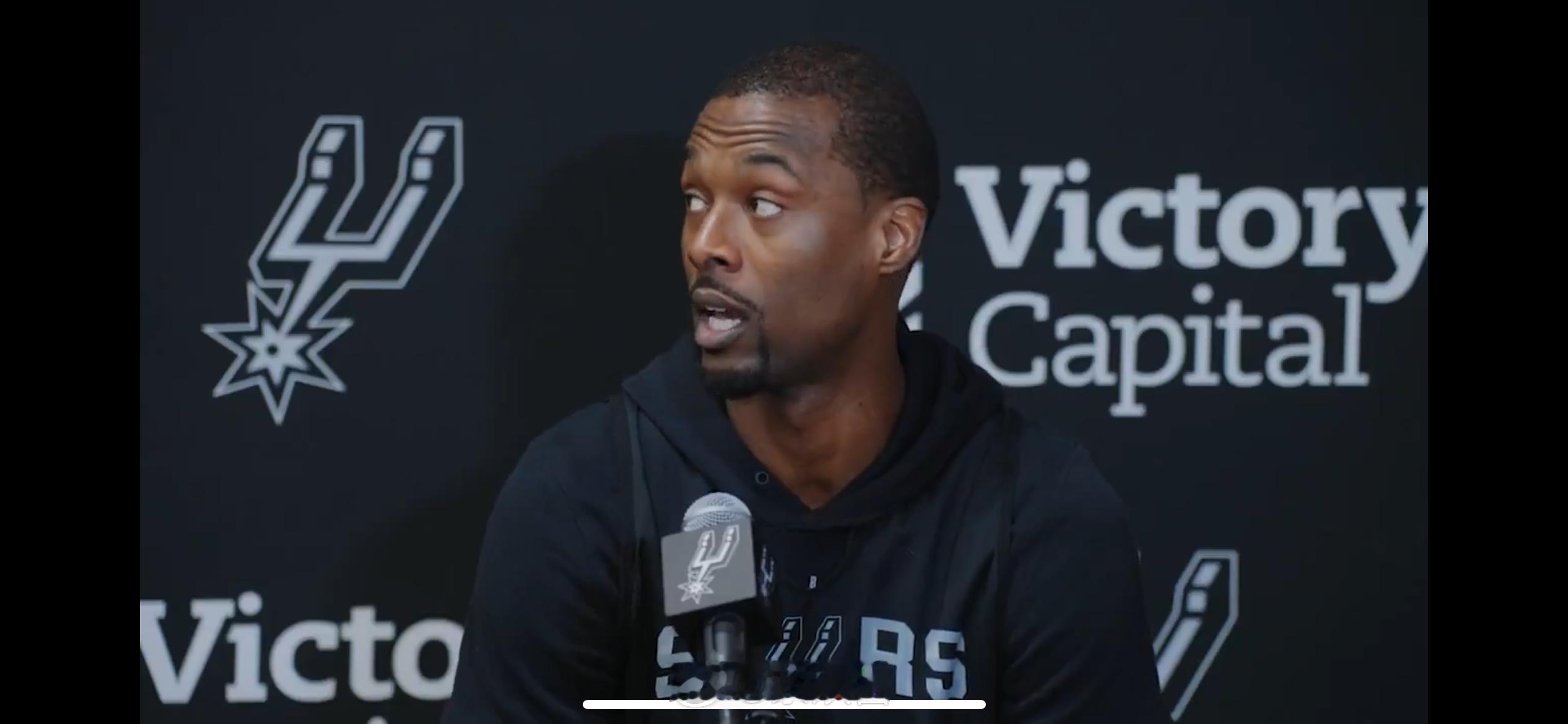 马刺vs雷霆今天二番战，巴恩斯赛前说：“我们俩队都在一条注定要碰撞的赛道上，因为