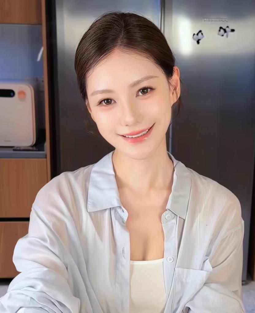 马筱梅晒出自己的照片表示儿子小汪宝像自己多一些。的确当没有看到马筱梅三个月大的照