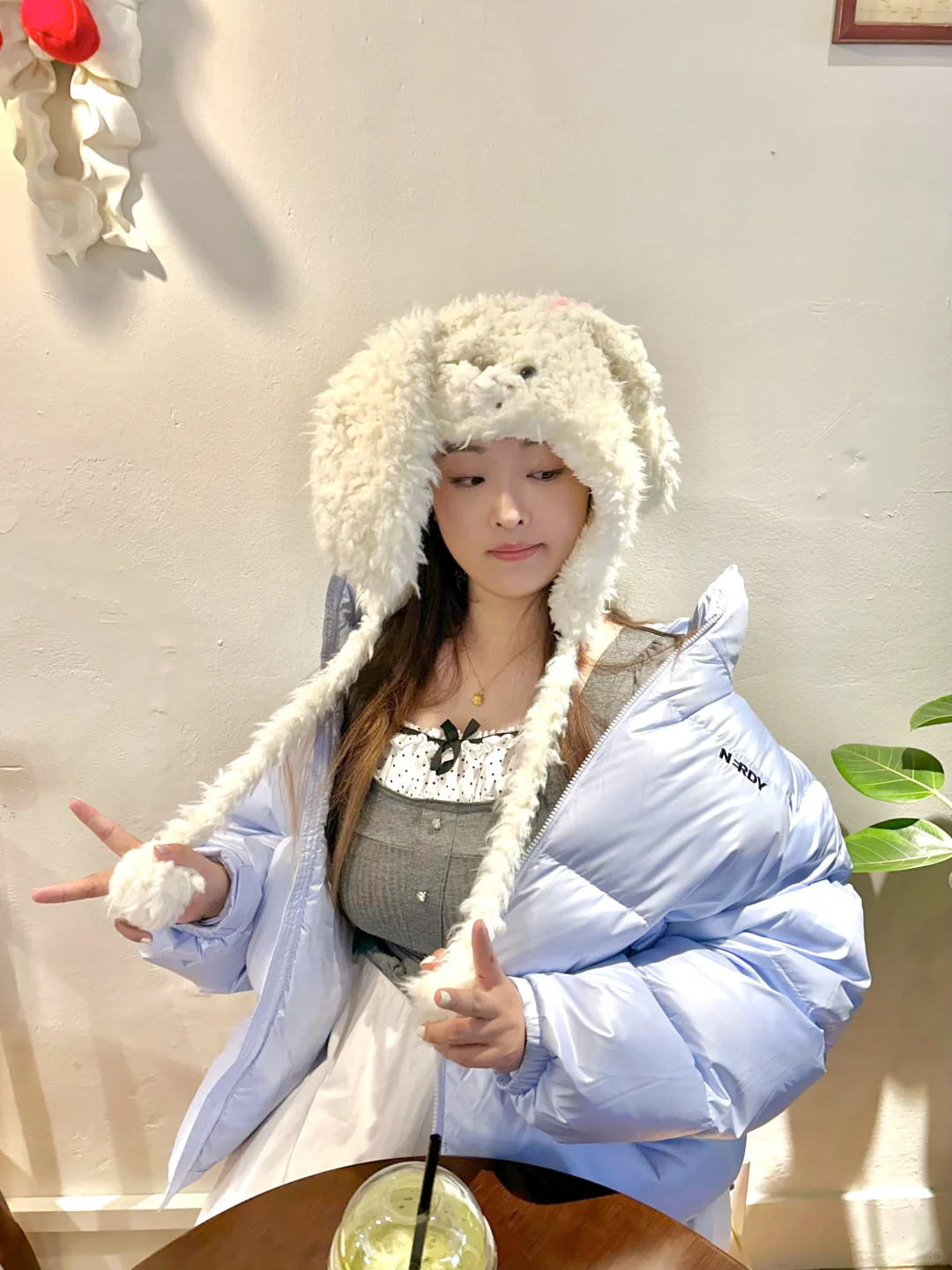 NERDY| baby blue羽绒服也太出片了叭⛄️❄️