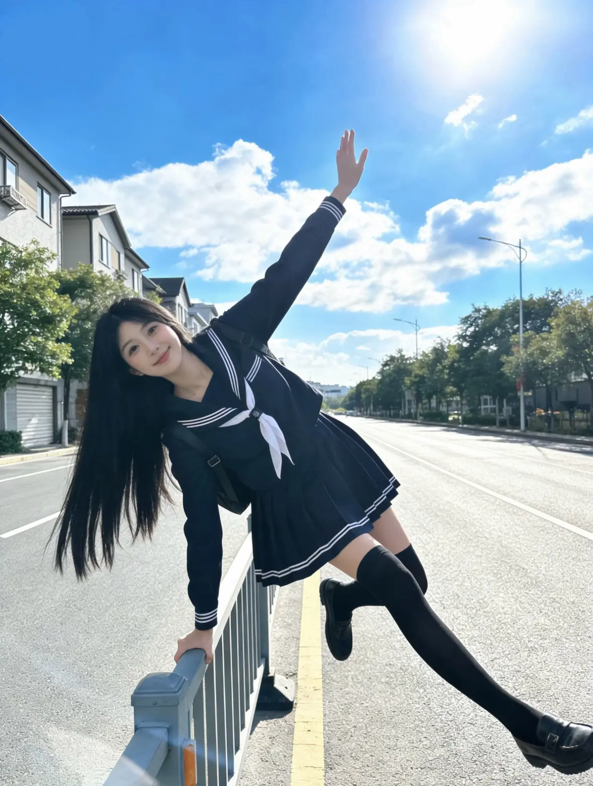 拍照姿势 日系拍照 jk 拍照动作