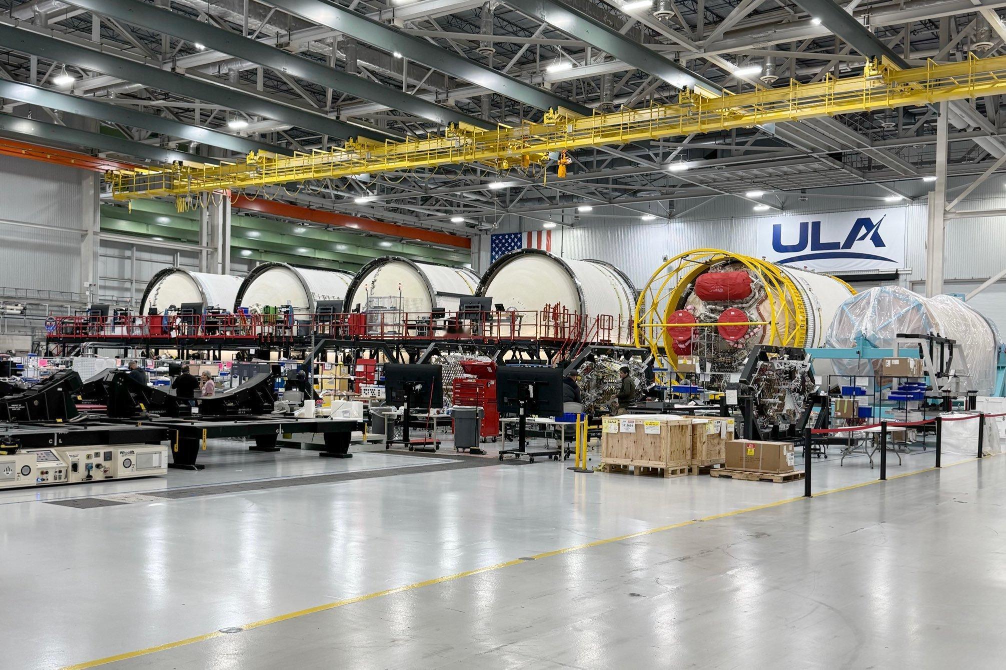 大量生产中的Centaur V。明年Vulcan运载火箭的发射数量相较于今年将有