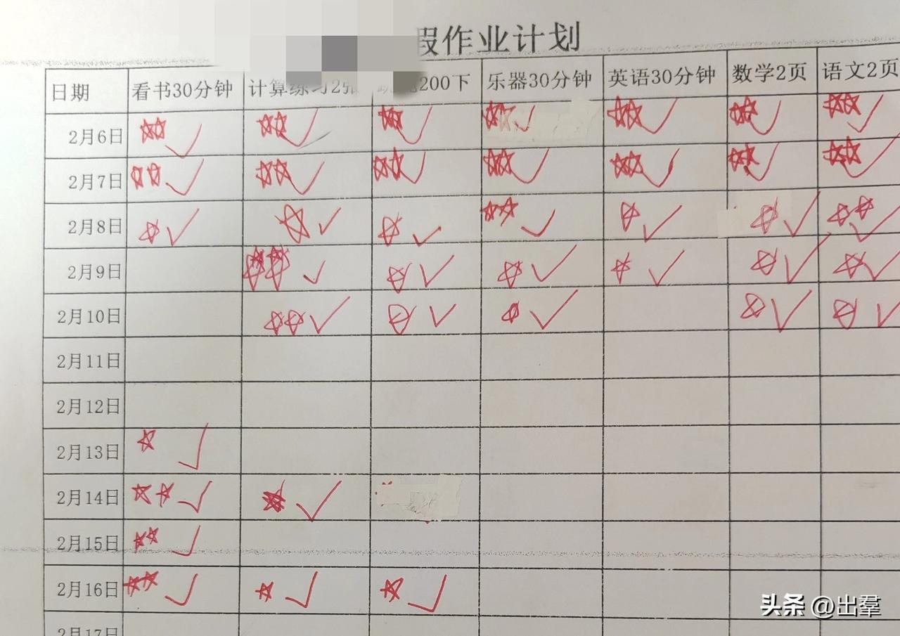 关于孩子的教育问题，女人和男人有天差地别的。
我一开始就和孩子商定了学习计划，只