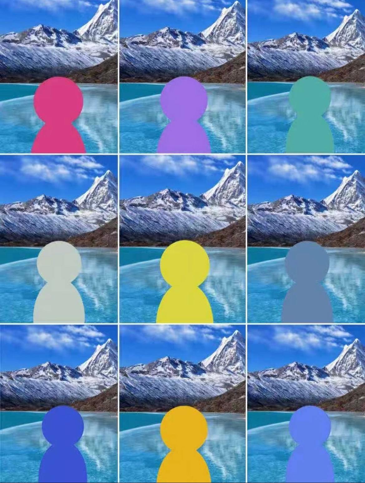 爬山就得穿鲜艳的衣服分享大家一个“手搓试衣间”的办法，把要去的地方当作背景板，对