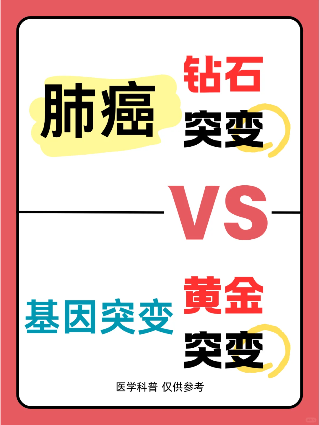 肺癌黄金突变和钻石突变到底是什么含义？