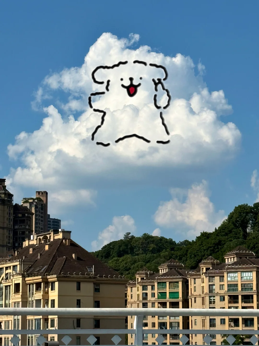 多久没抬头看看天空了！！duang一大坨