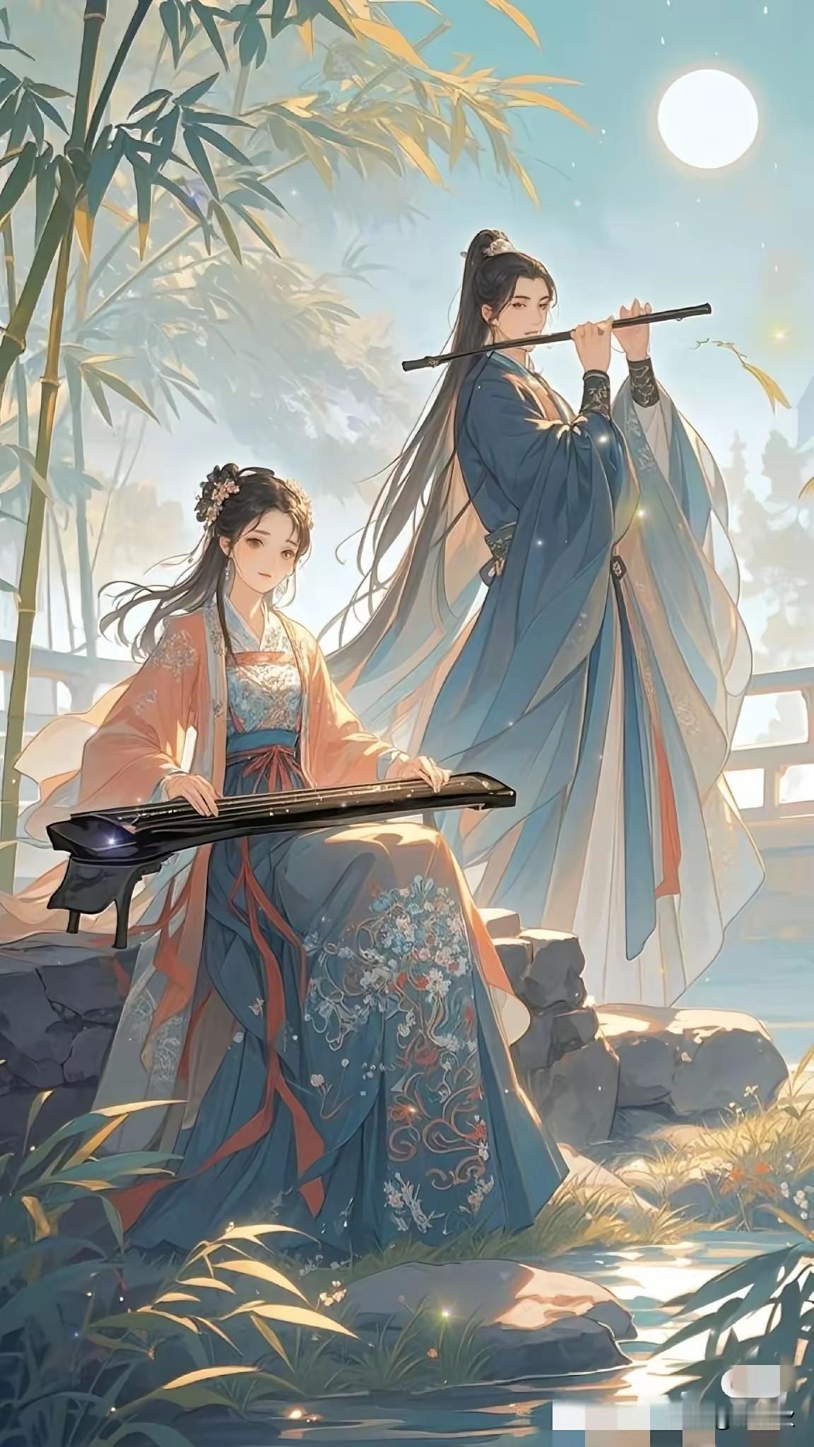 上联：心门微开待知音
下联；琴瑟和鸣亦难寻