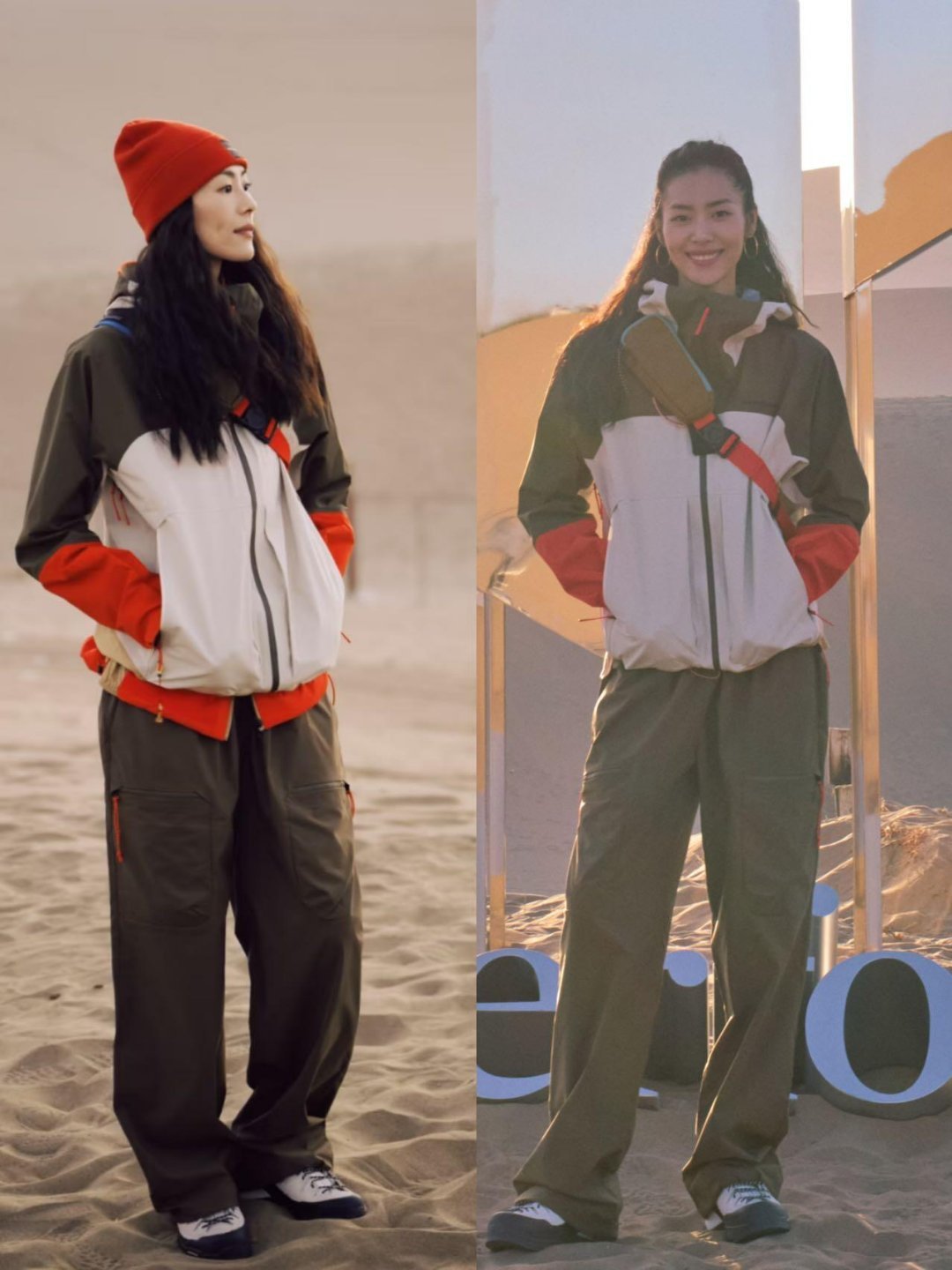 刘雯风格大赏 都市户外风都市户外风：在城市与旷野间自在切换当都市人的脚步既想踏遍