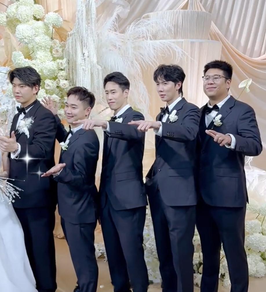 刘雨辰黄雅琼衢州婚礼 伴郎团热点现场