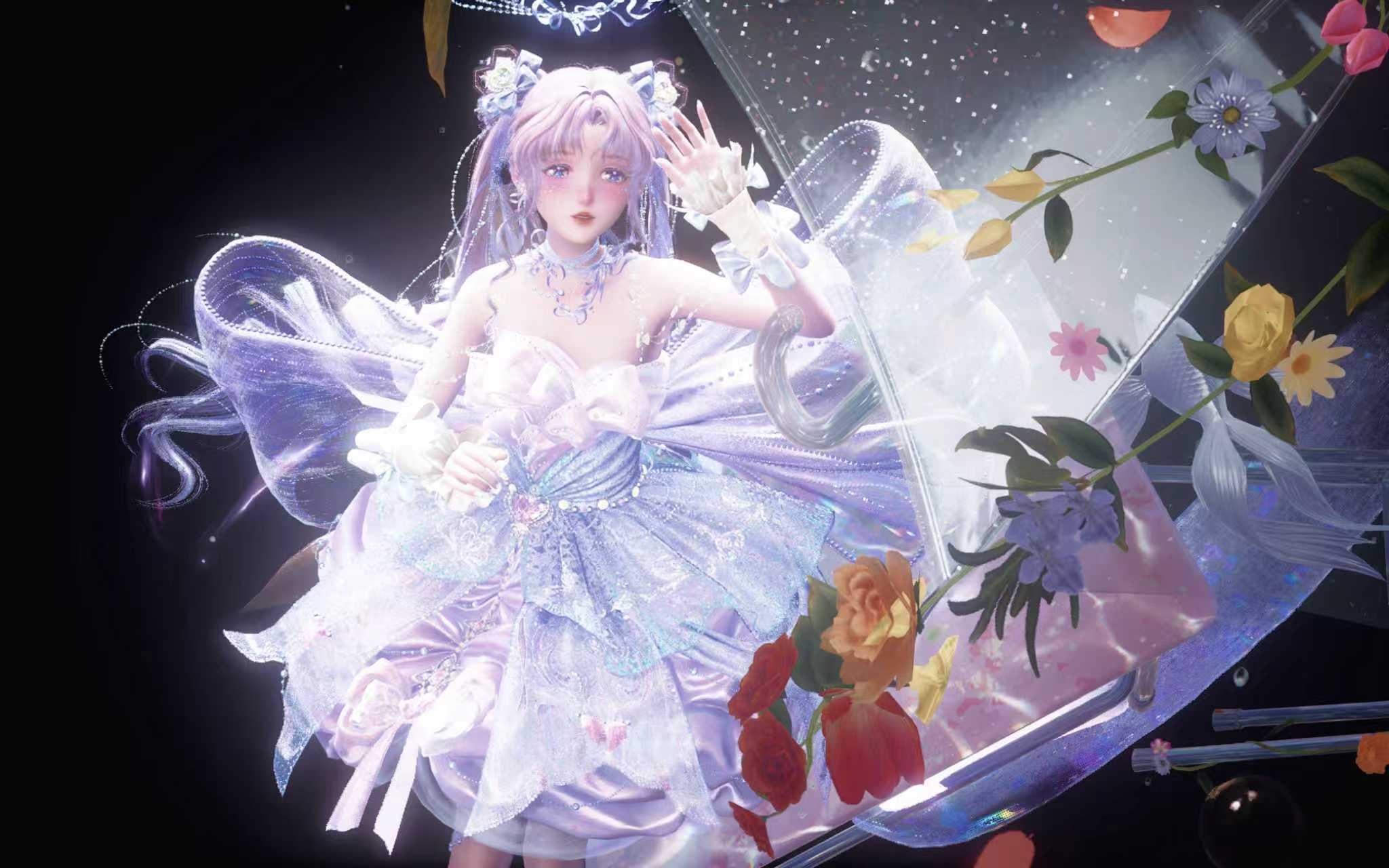 无限暖暖万灵的归途无限暖暖真龙天女拍照记录📸最近迷上了给暖暖拍氛围写真照，随便