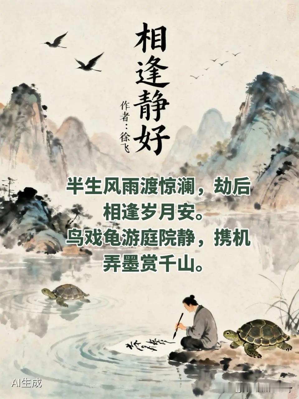 相逢是缘 静好岁月 相逢静好岁月催人老人生如过客