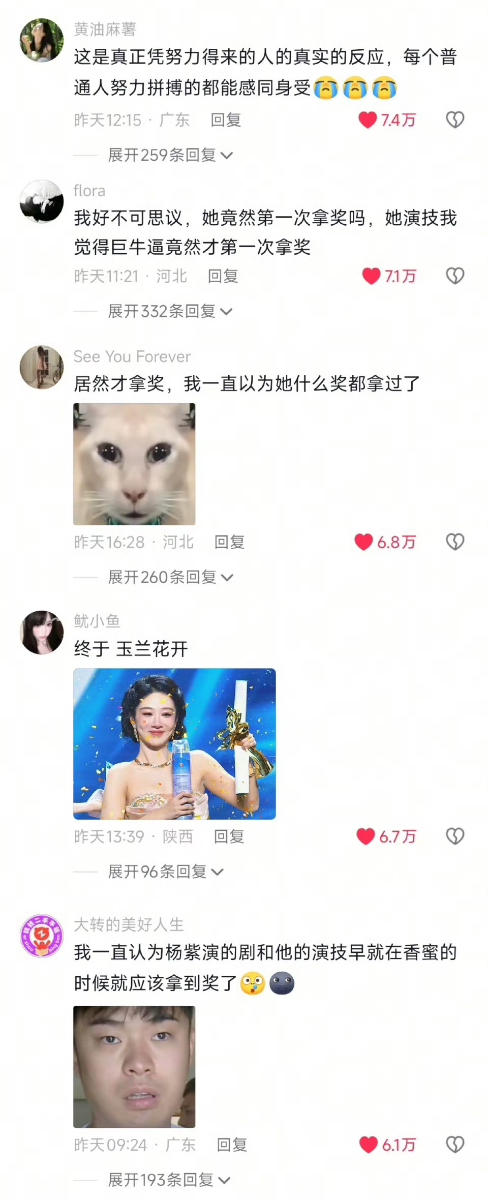 白玉兰口碑看见全网好评谁急了