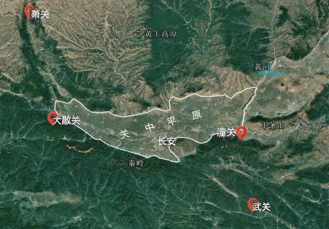 枣核状的平原——关中

为什么叫它“关中”，原来它的东西南北，被四座雄关围定。
