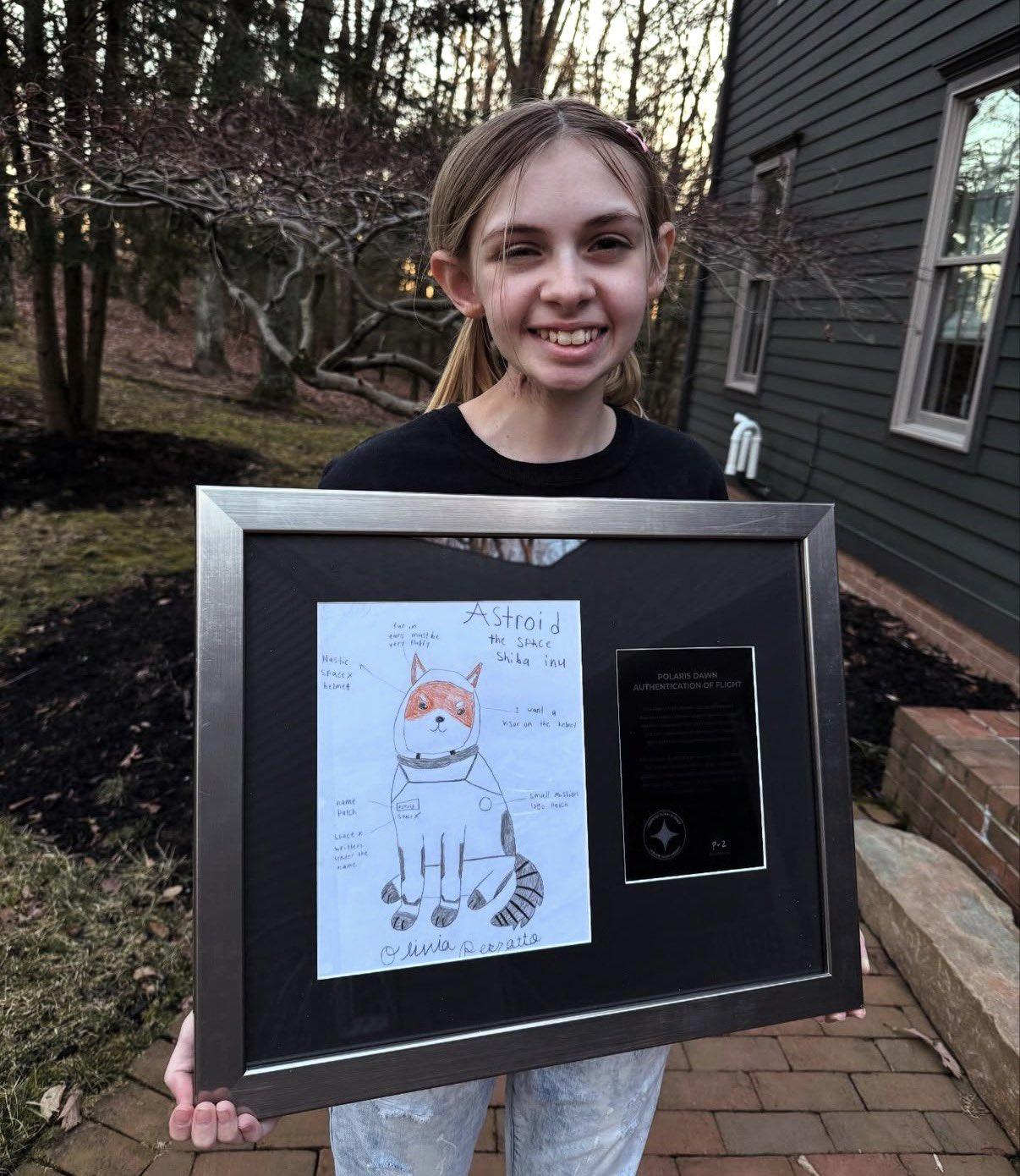 15岁的女孩Liv Perrotto身患癌症，最大的梦想是见到马斯克，她认真写下