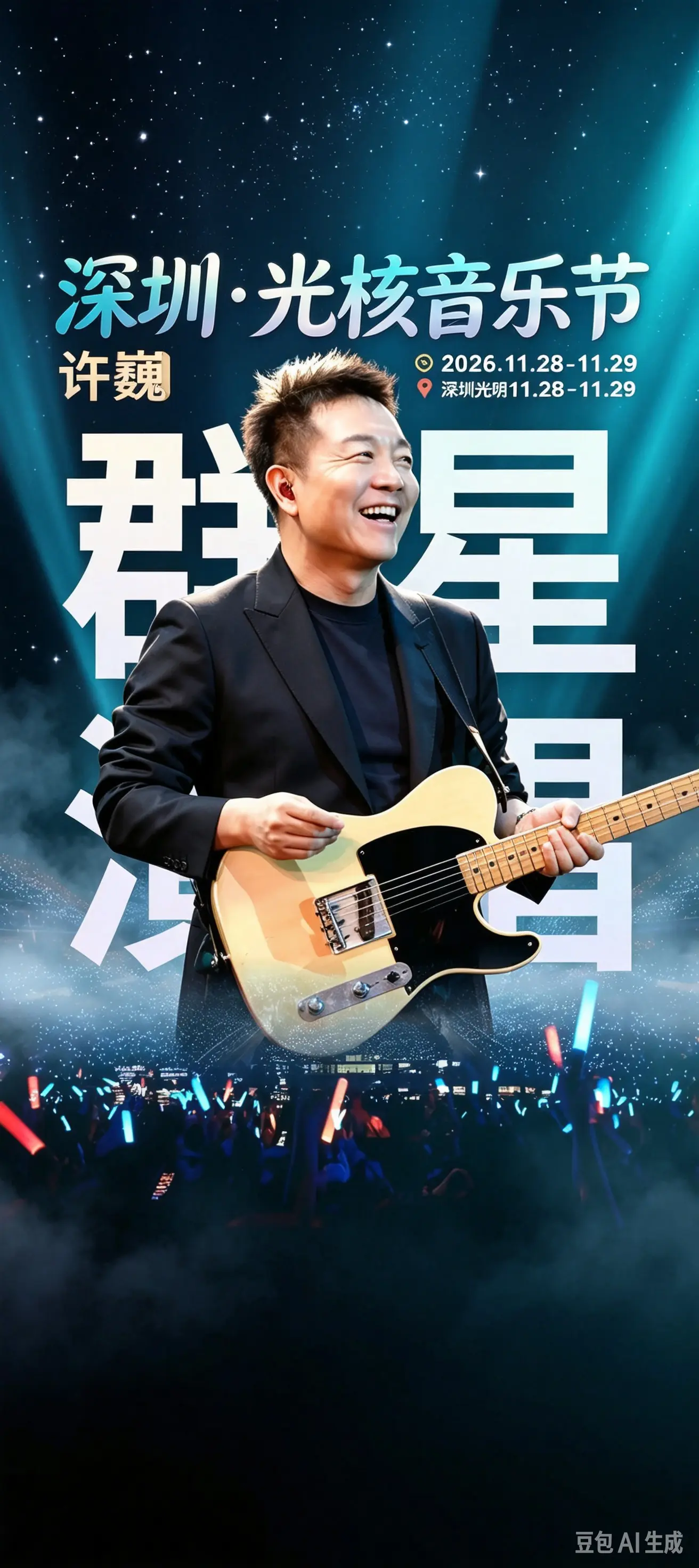 2026深圳光核音乐节深圳光核音乐节许巍痛仰乐队房东的猫