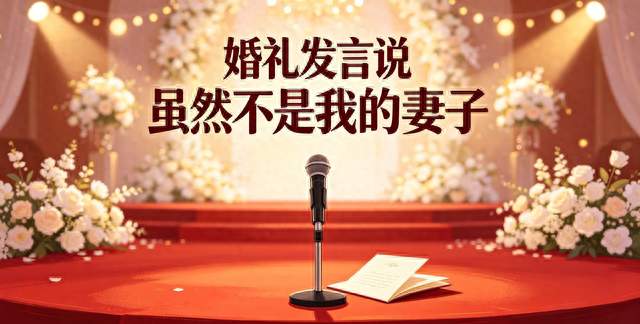 毛不易婚礼致辞爆火！一句不是我的妻子，吵翻全网