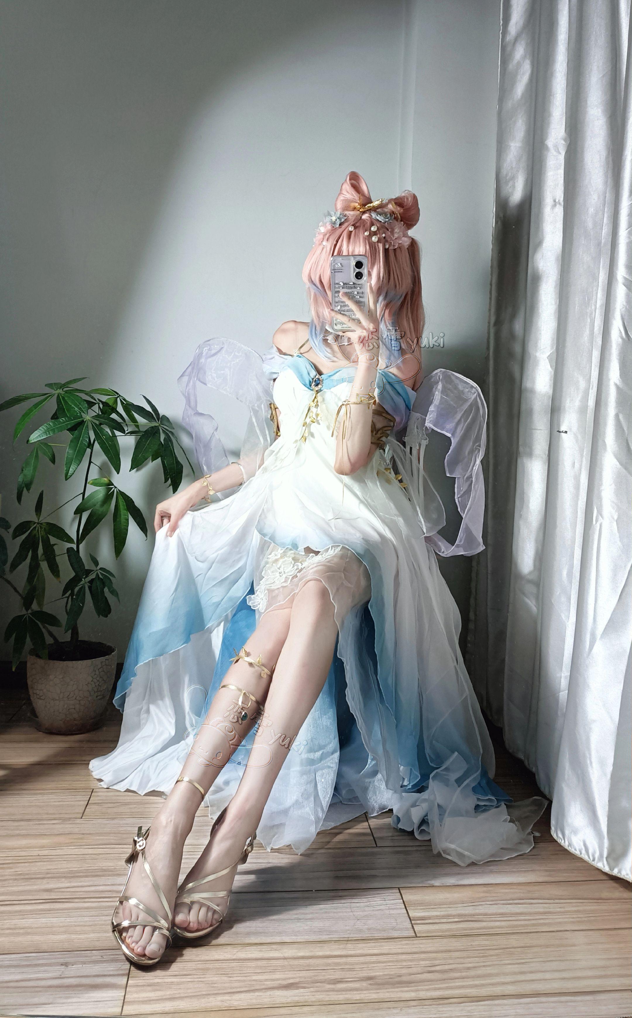 浪花是我的裙摆。心海的缪斯女神好美珊瑚宫心海