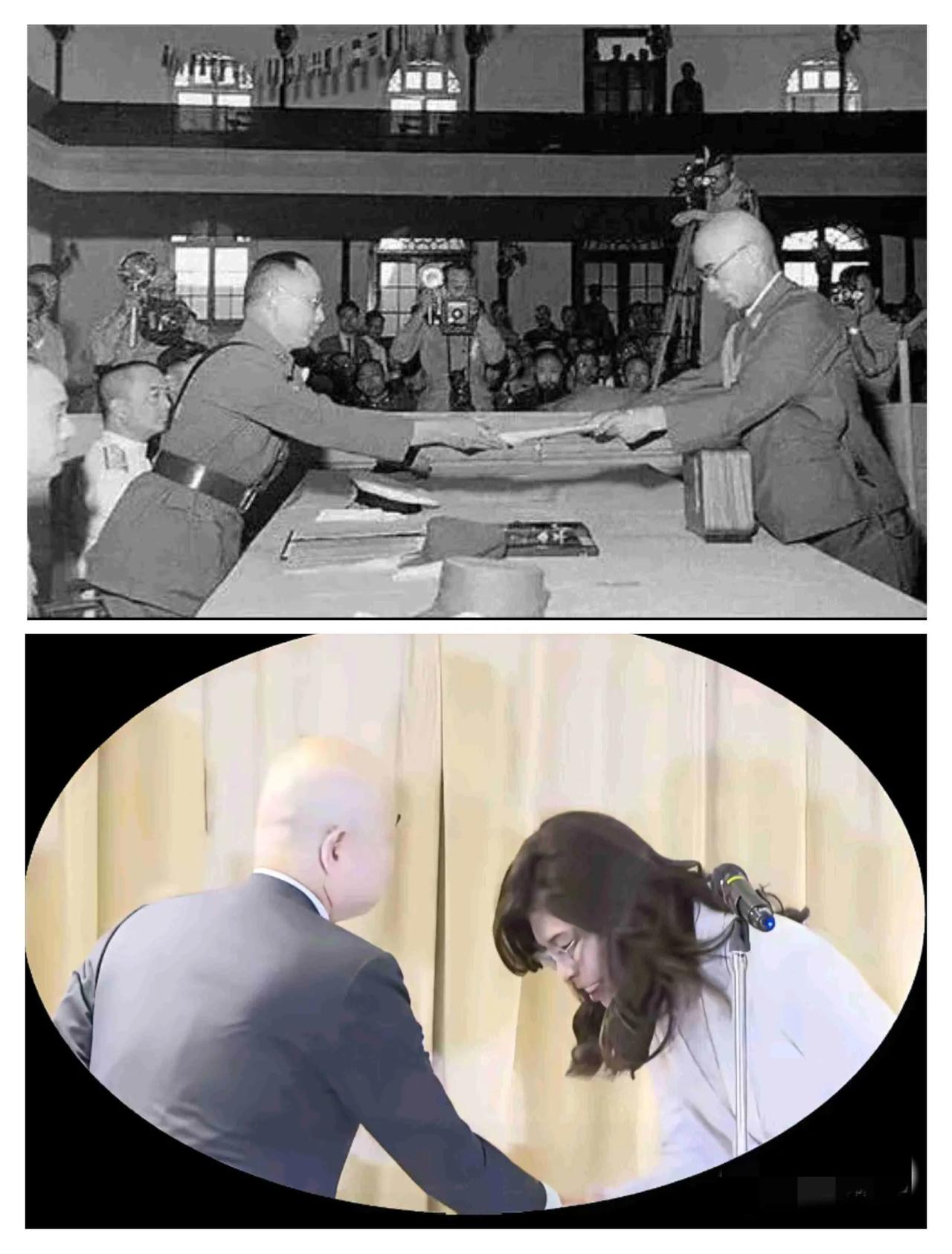 郑丽文给日本熊本县捐款后，
还高调开了发布会，
但是待人接物永远都是这副谦卑的姿