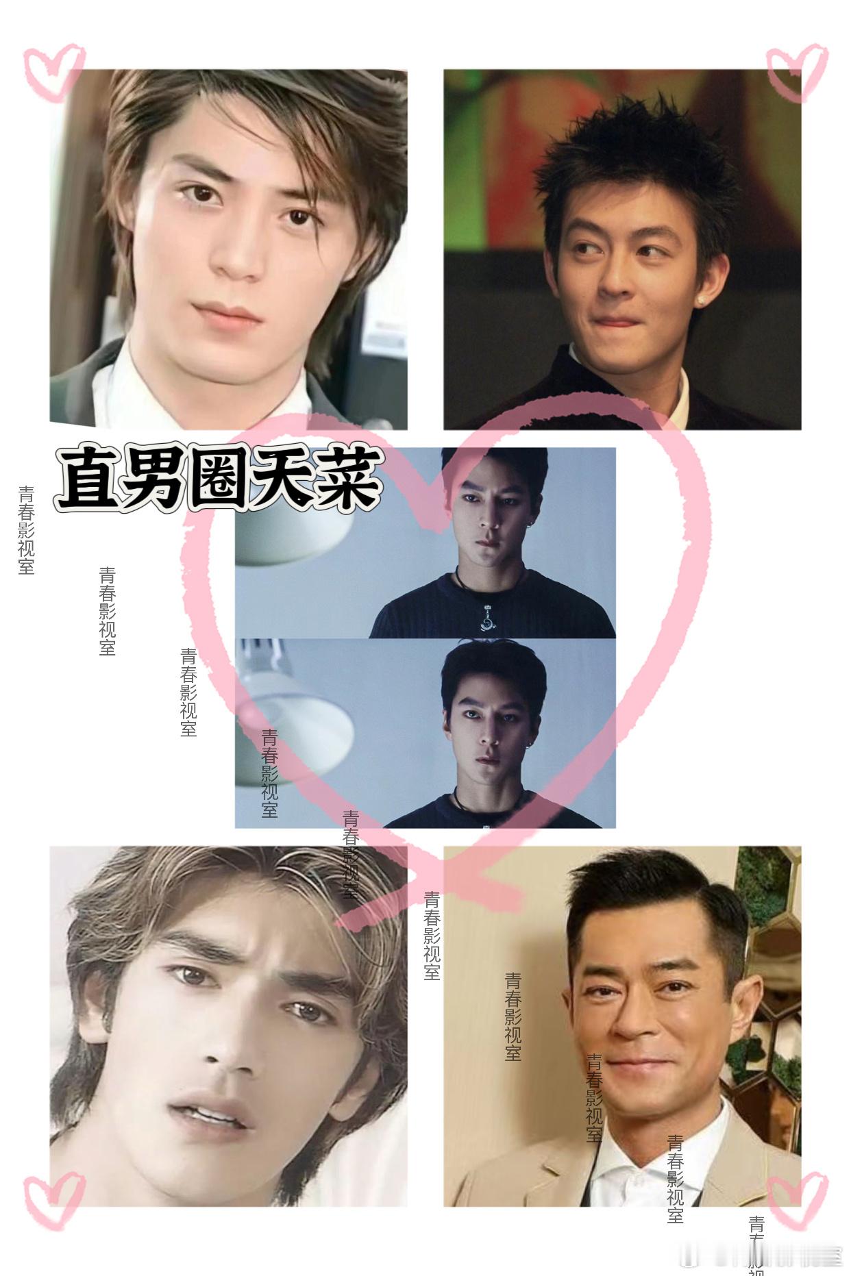 直男圈天菜 金城武 古天乐 吴彦祖 霍建华 陈冠希直女圈天菜 肖战 杨洋 鹿晗 