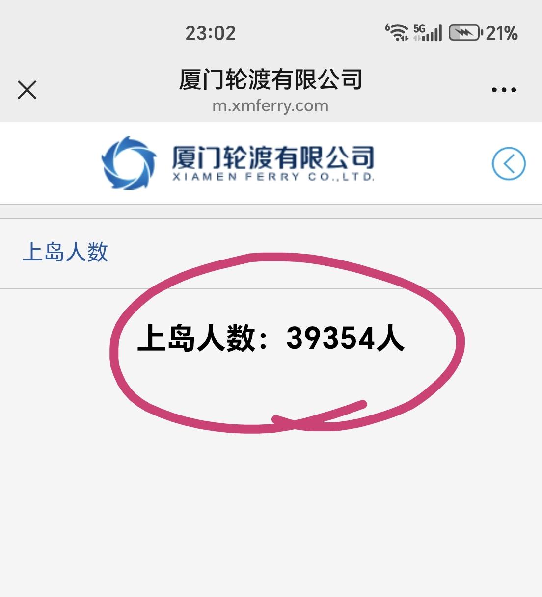 【8月11日，厦门鼓浪屿上岛人数超过3.9万人次】

本周第二个工作日，截至当天