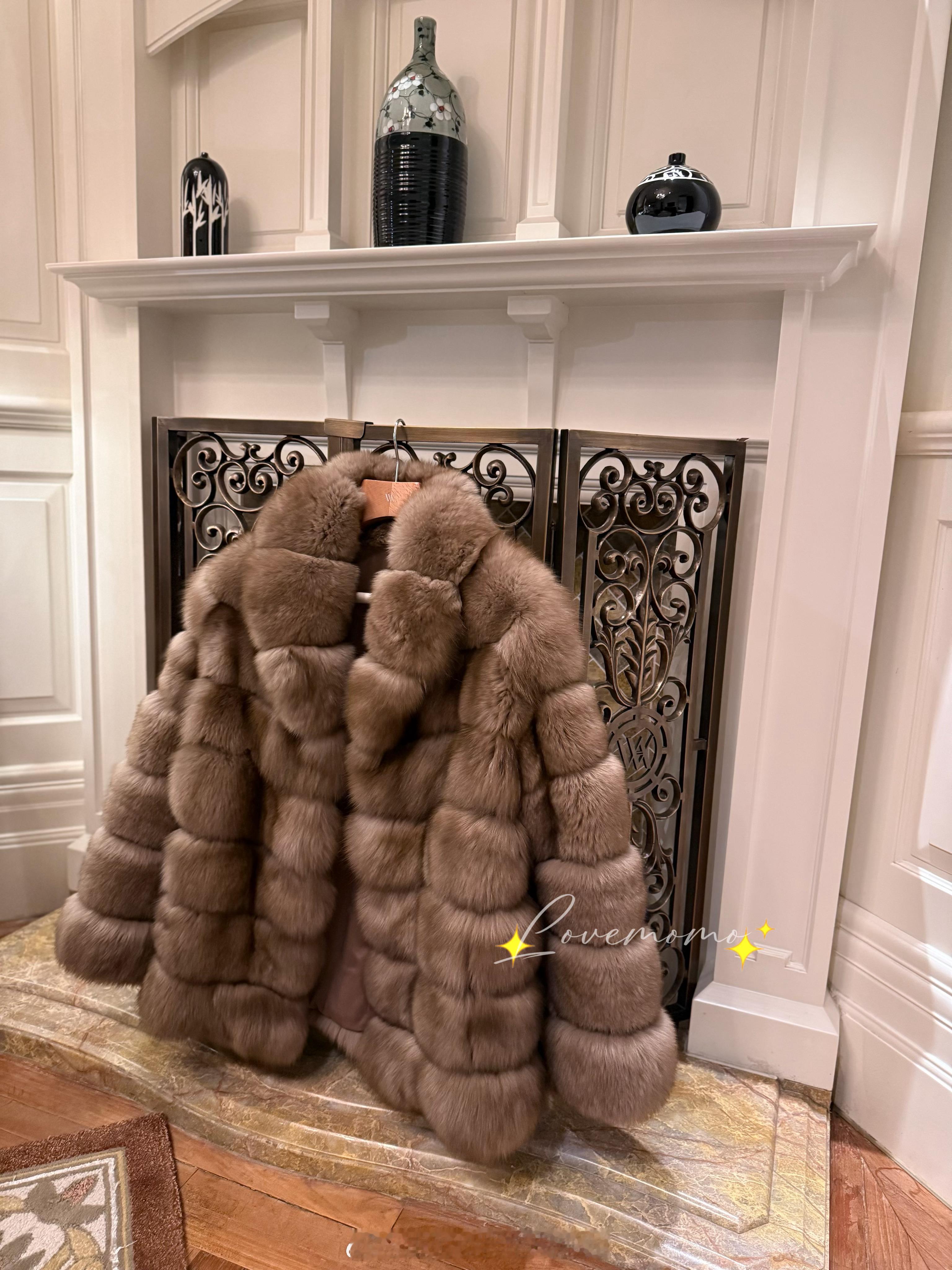 真的要为这件皮草单独发一条微博怎么能这么好看哇[泪奔] 独家定制的薰衣草色爱晕了