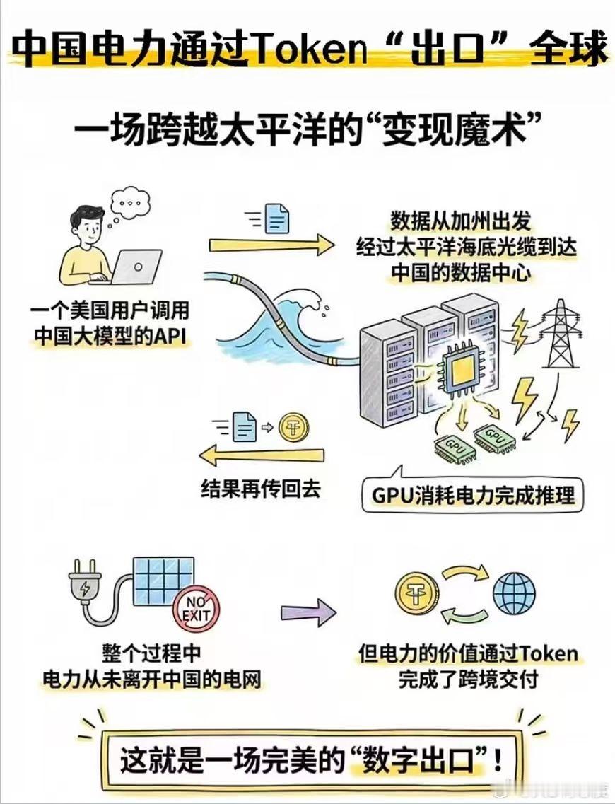 中国电力通过Token出口全球，马斯克一心一计，干脆借助星舰绕道太空。 