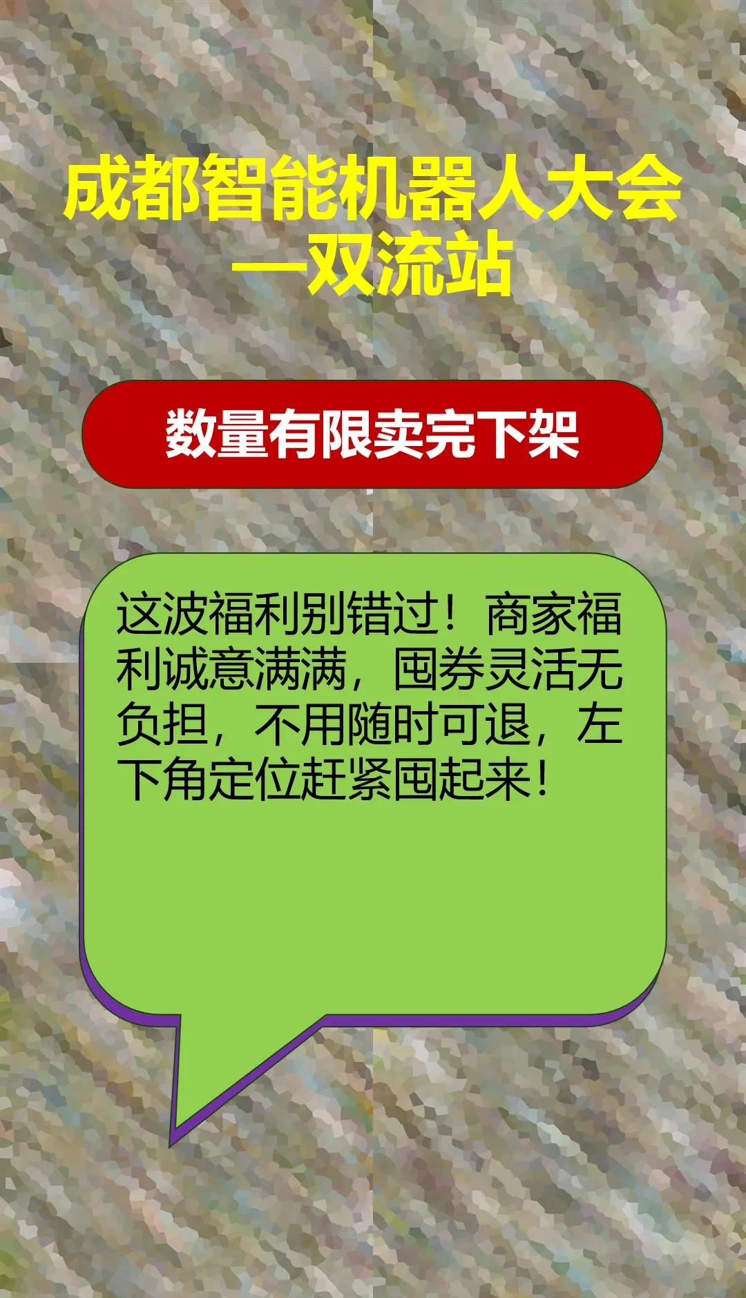 成都智能机器人大会—双流站。